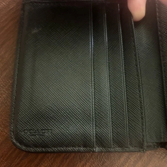 Coach Monogram Black and Cream Wallet - Picture 5 of 5